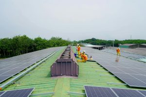 Solar Pv technical team working